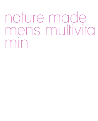 nature made mens multivitamin