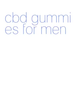 cbd gummies for men