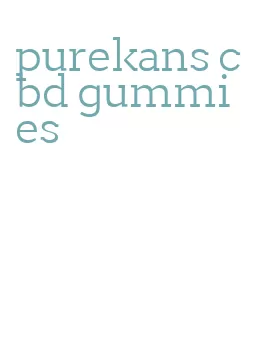 purekans cbd gummies