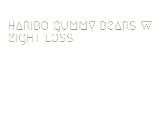 haribo gummy bears weight loss