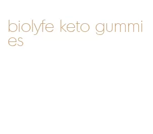 biolyfe keto gummies