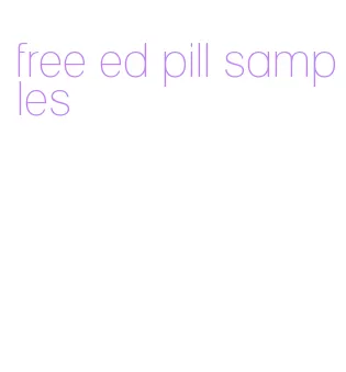 free ed pill samples