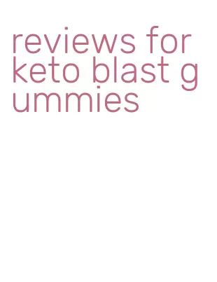 reviews for keto blast gummies