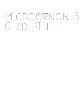 microgynon 30 ed pill