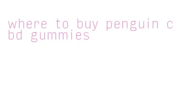 where to buy penguin cbd gummies