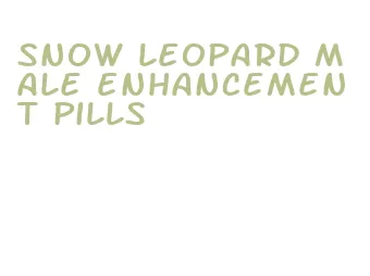 snow leopard male enhancement pills