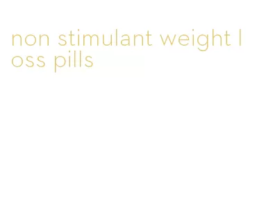 non stimulant weight loss pills