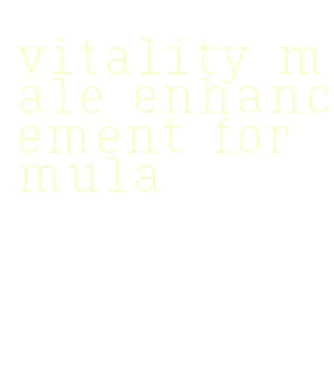 vitality male enhancement formula
