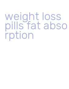 weight loss pills fat absorption