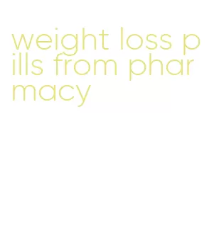 weight loss pills from pharmacy
