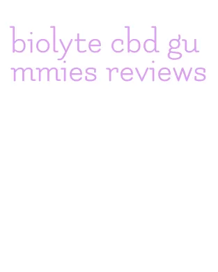 biolyte cbd gummies reviews