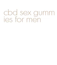 cbd sex gummies for men