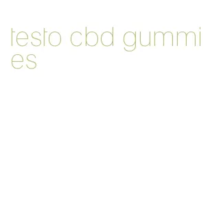 testo cbd gummies