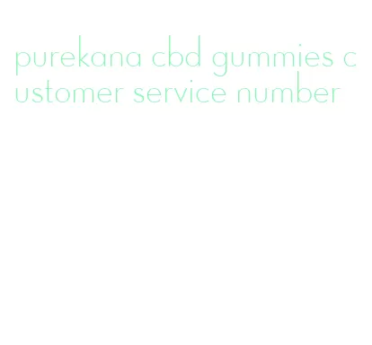 purekana cbd gummies customer service number