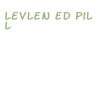 levlen ed pill