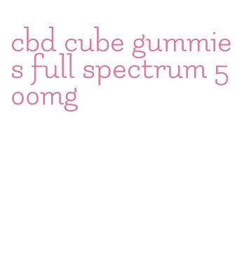 cbd cube gummies full spectrum 500mg