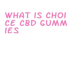 what is choice cbd gummies