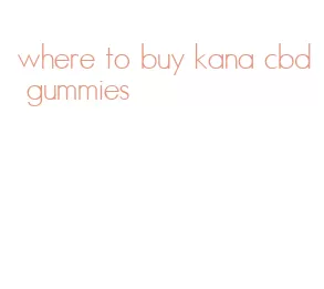 where to buy kana cbd gummies