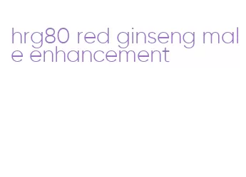 hrg80 red ginseng male enhancement