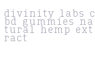 divinity labs cbd gummies natural hemp extract