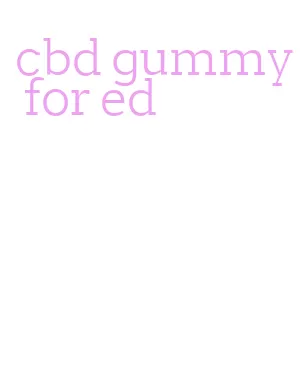 cbd gummy for ed