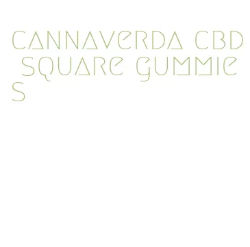 cannaverda cbd square gummies