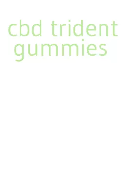cbd trident gummies