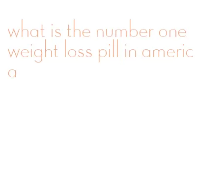 what is the number one weight loss pill in america
