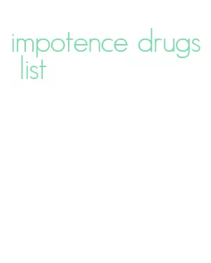impotence drugs list