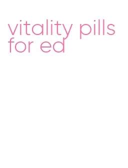 vitality pills for ed