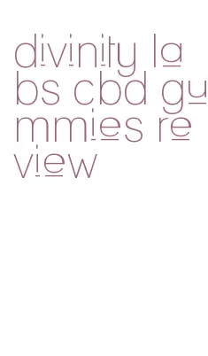 divinity labs cbd gummies review