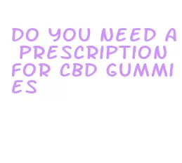 do you need a prescription for cbd gummies