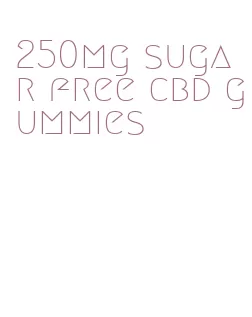 250mg sugar free cbd gummies