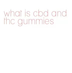 what is cbd and thc gummies
