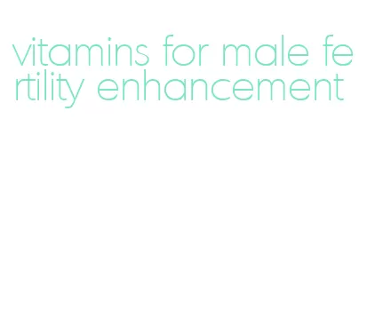 vitamins for male fertility enhancement