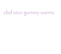 cbd sour gummy worms
