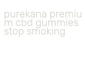 purekana premium cbd gummies stop smoking