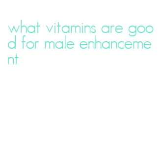 what vitamins are good for male enhancement