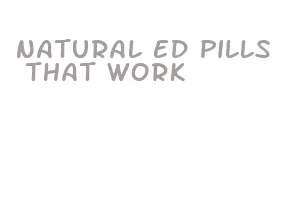 natural ed pills that work