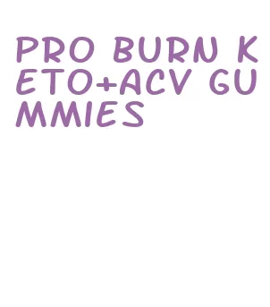 pro burn keto+acv gummies