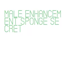 male enhancement sponge secret