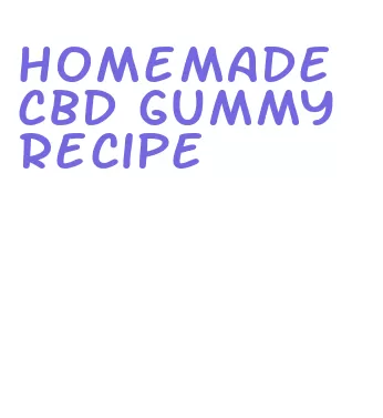 homemade cbd gummy recipe