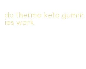 do thermo keto gummies work