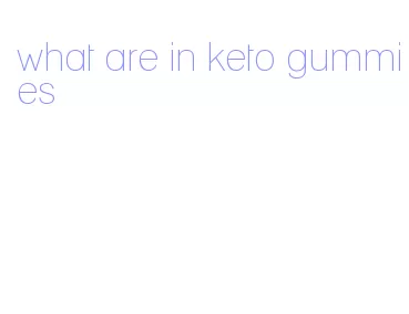 what are in keto gummies