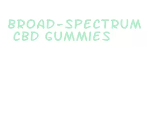 broad-spectrum cbd gummies