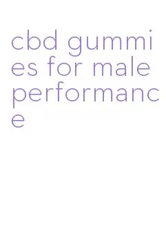 cbd gummies for male performance