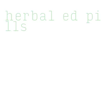 herbal ed pills