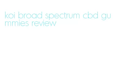 koi broad spectrum cbd gummies review