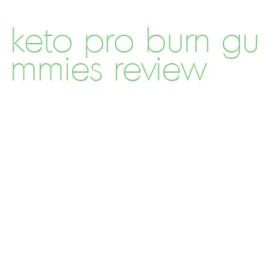 keto pro burn gummies review