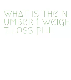 what is the number 1 weight loss pill